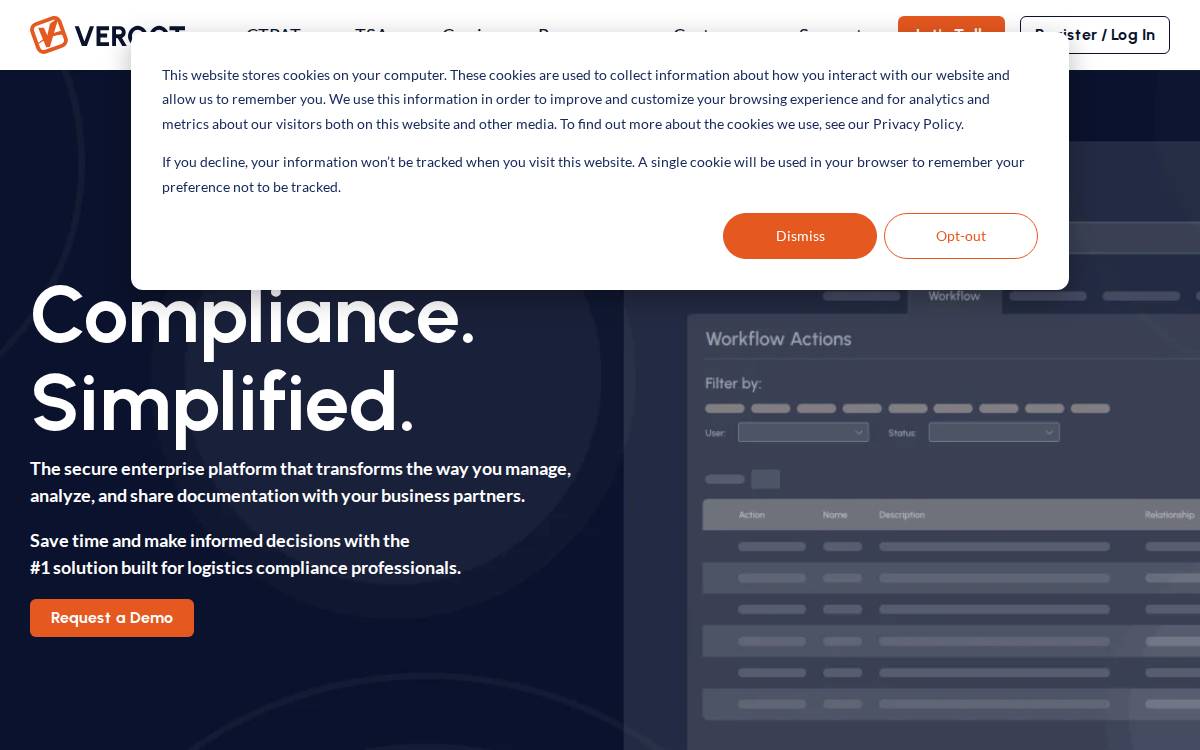 Veroot website preview