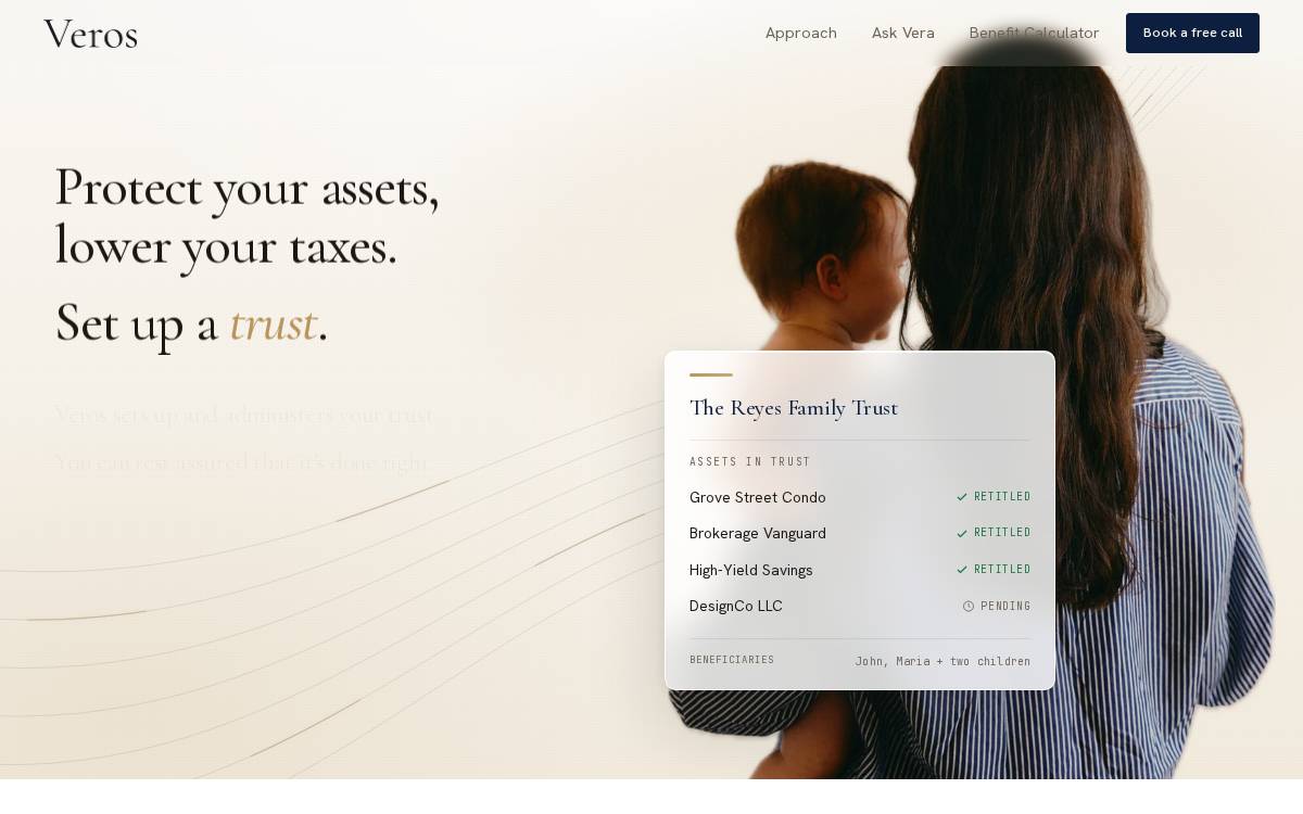 Veros Trust website preview