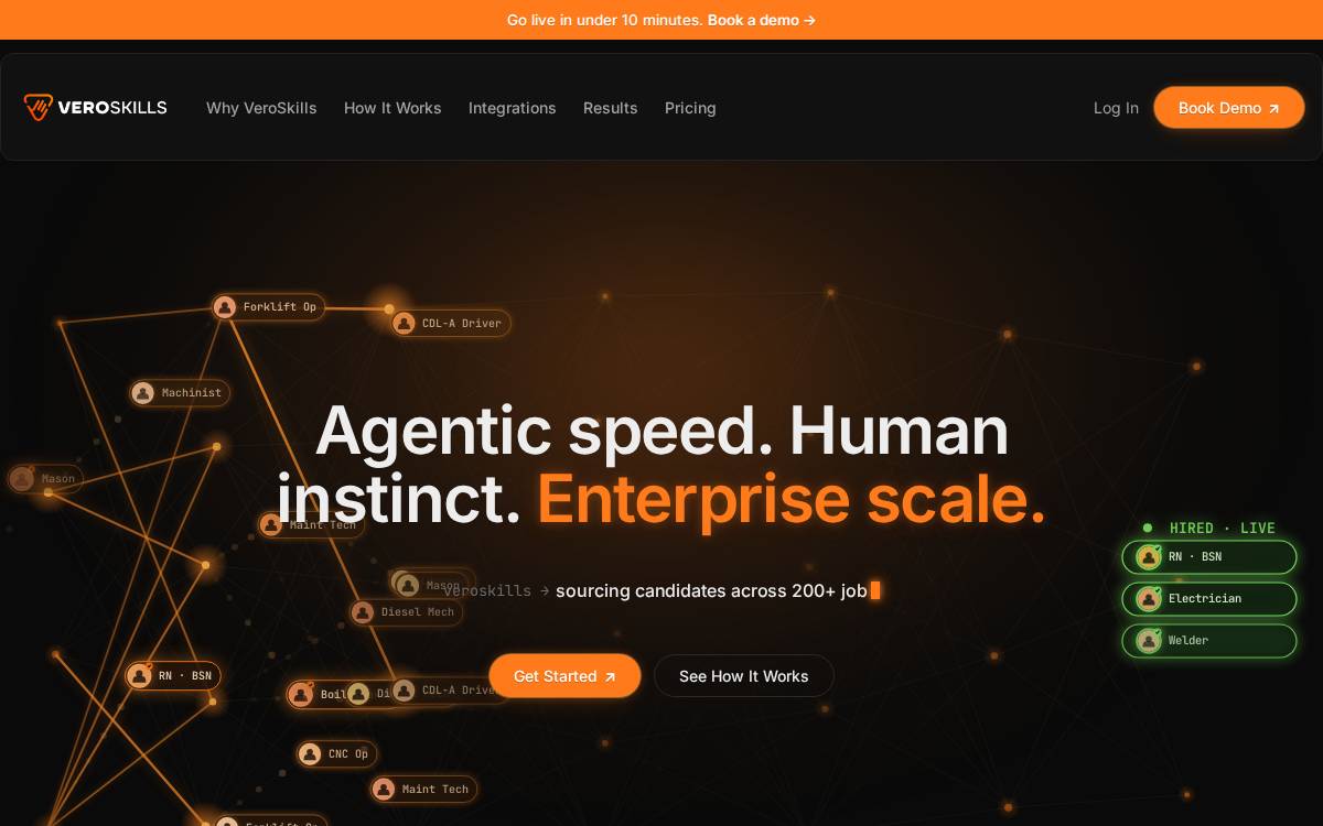 Vero Skills website preview
