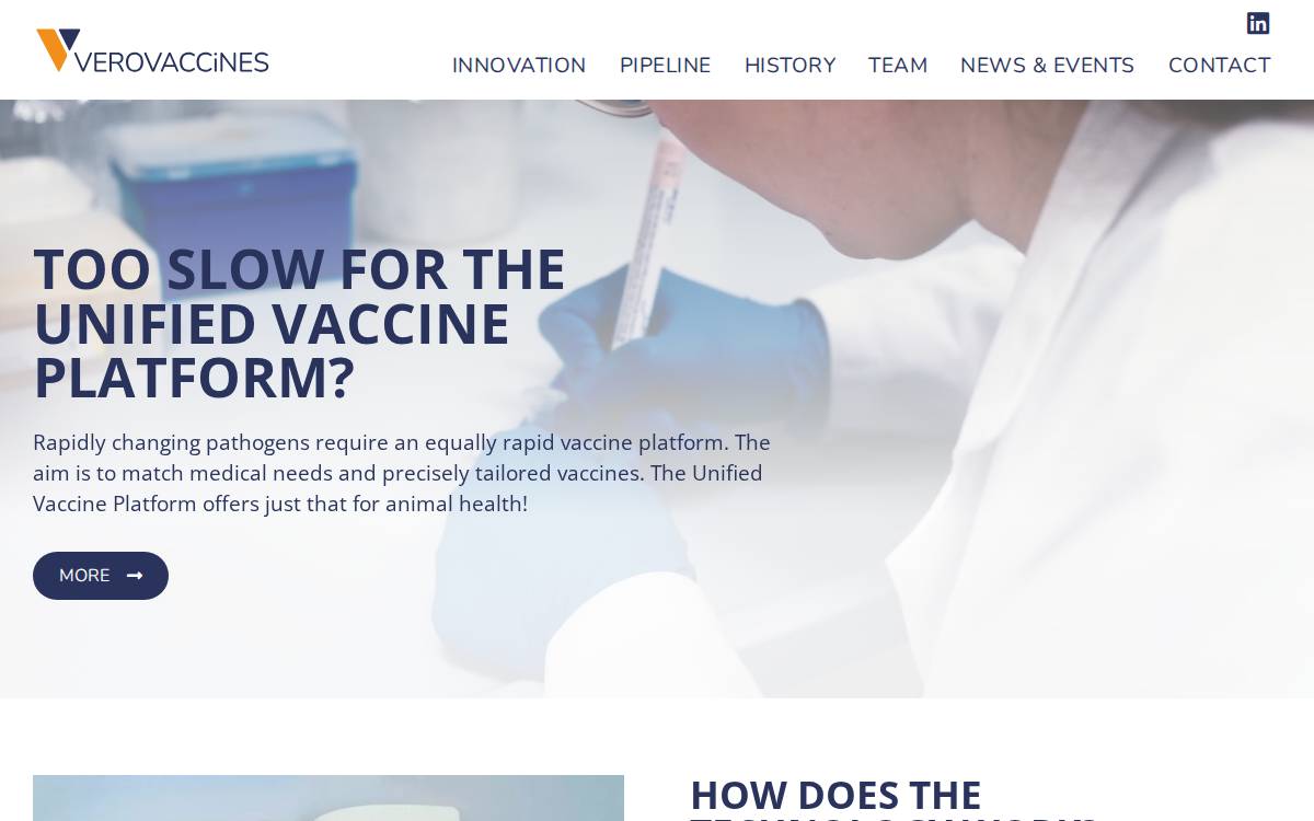 VeroVaccines website preview