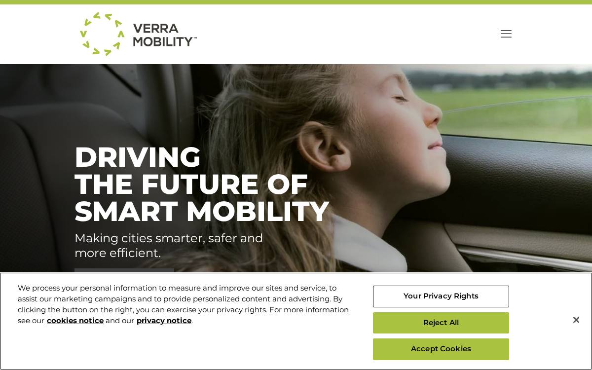 Verra Mobility website preview