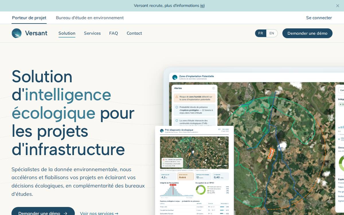 Versant website preview