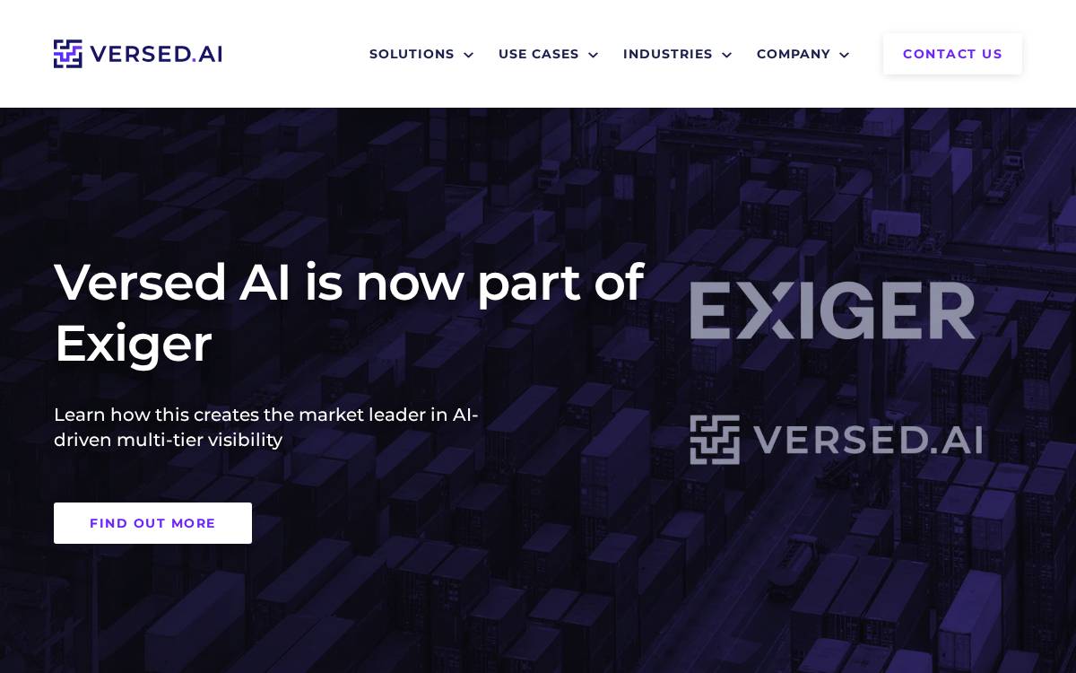Versed website preview