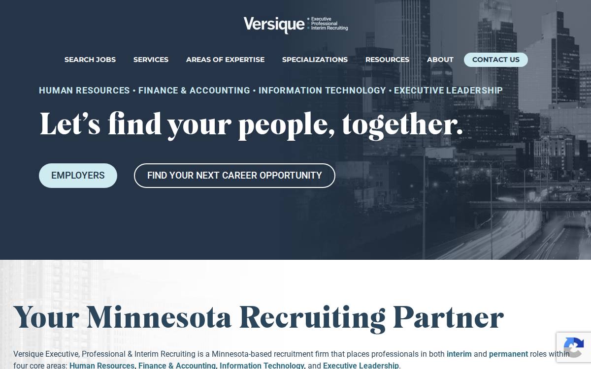 Versique website preview