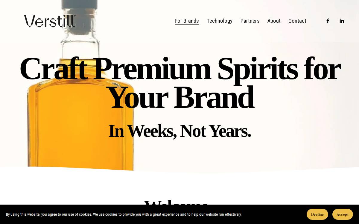 Verstill website preview