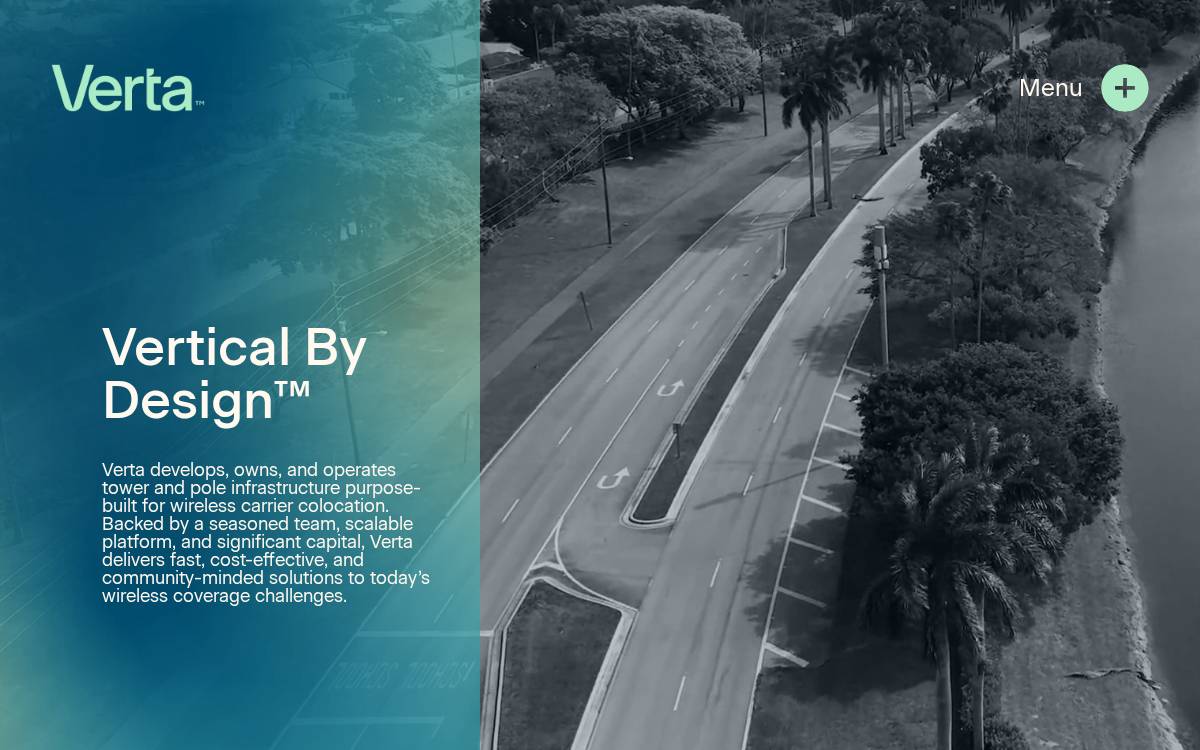 Verta website preview