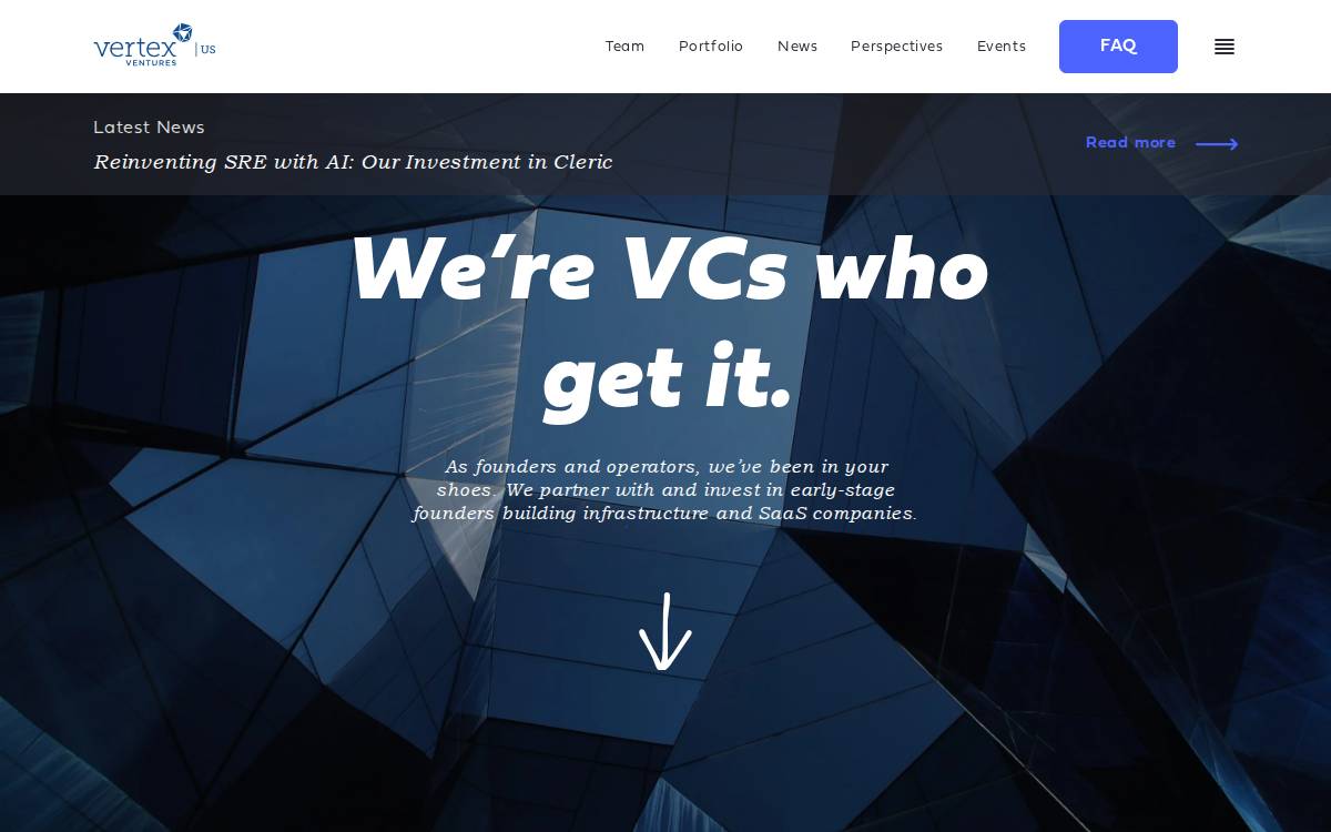 Vertexventures website preview