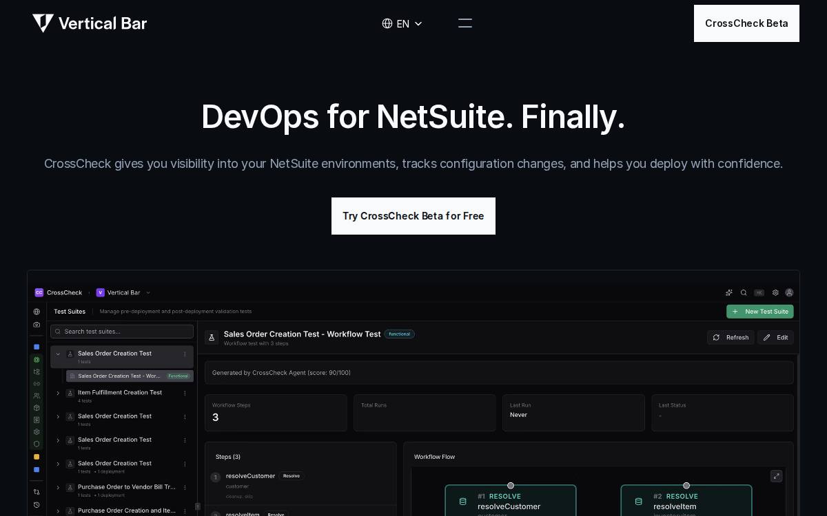 Vertical Bar website preview