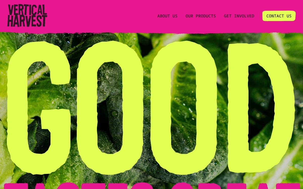 Vertical Harvest website preview