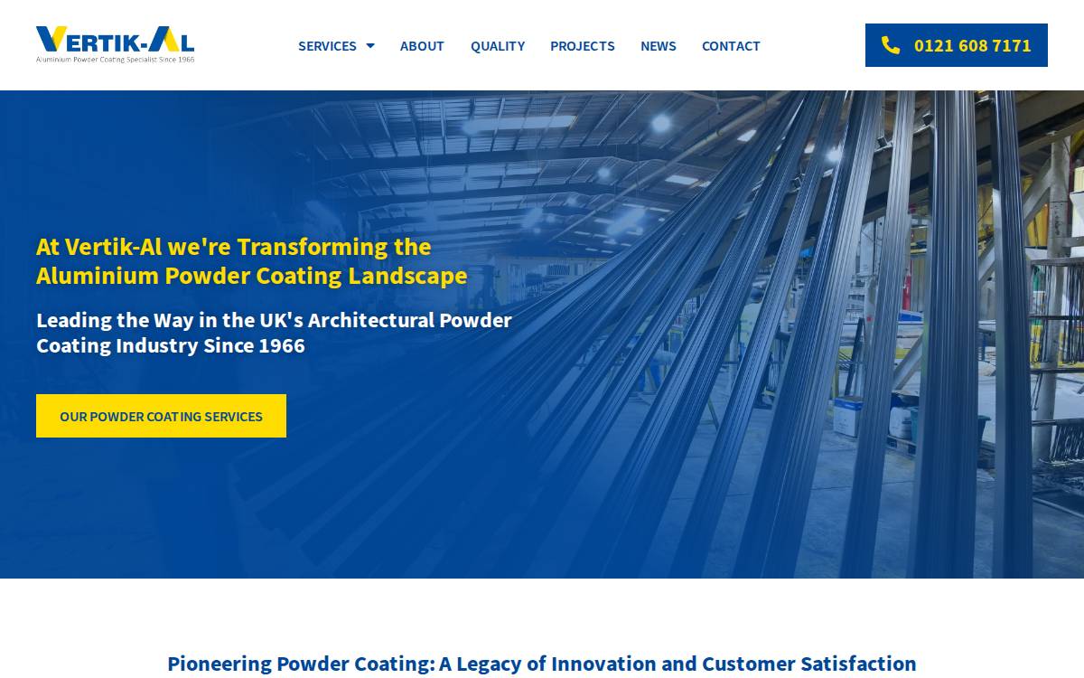 Vertik Al website preview