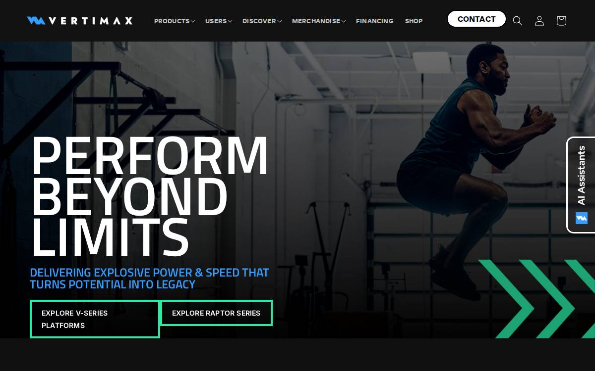 Vertimax website preview