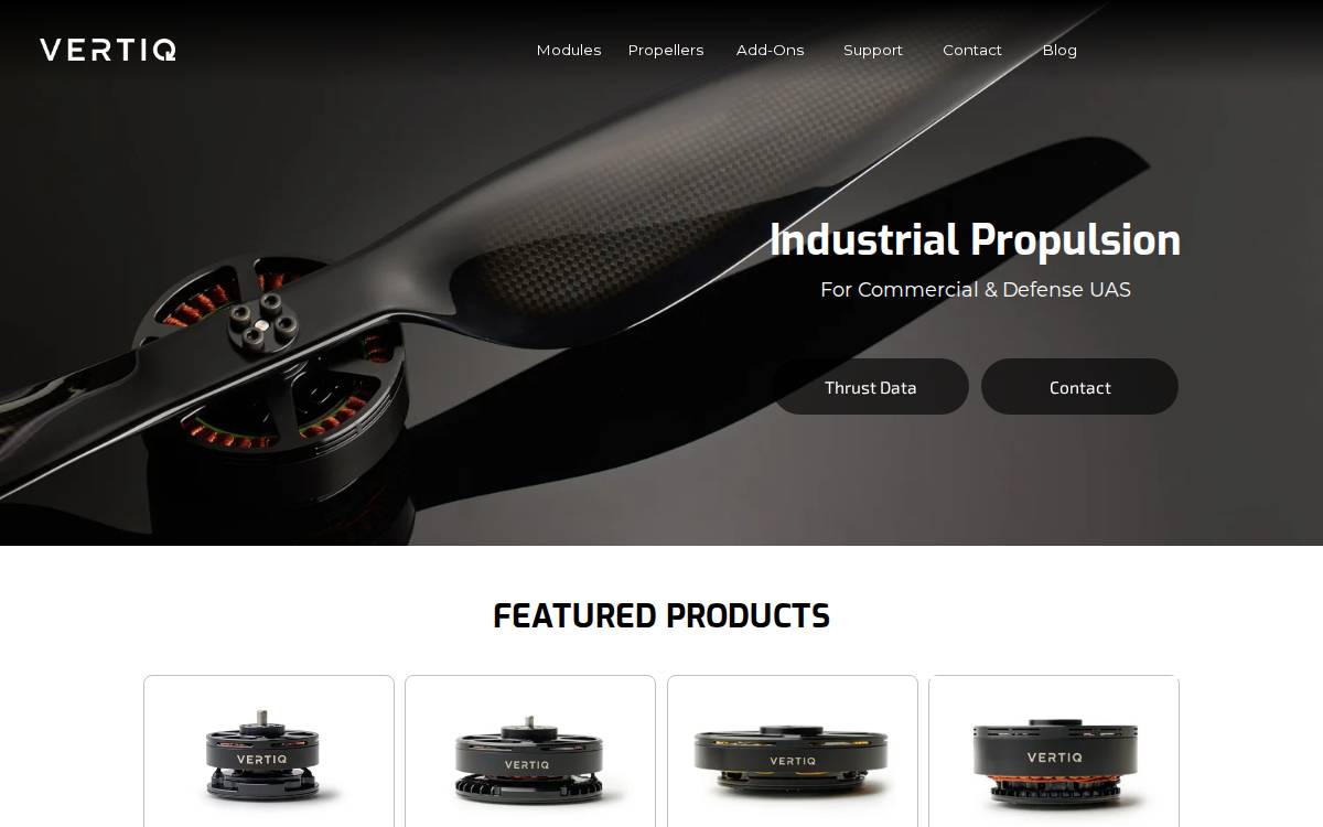 Vertiq website preview