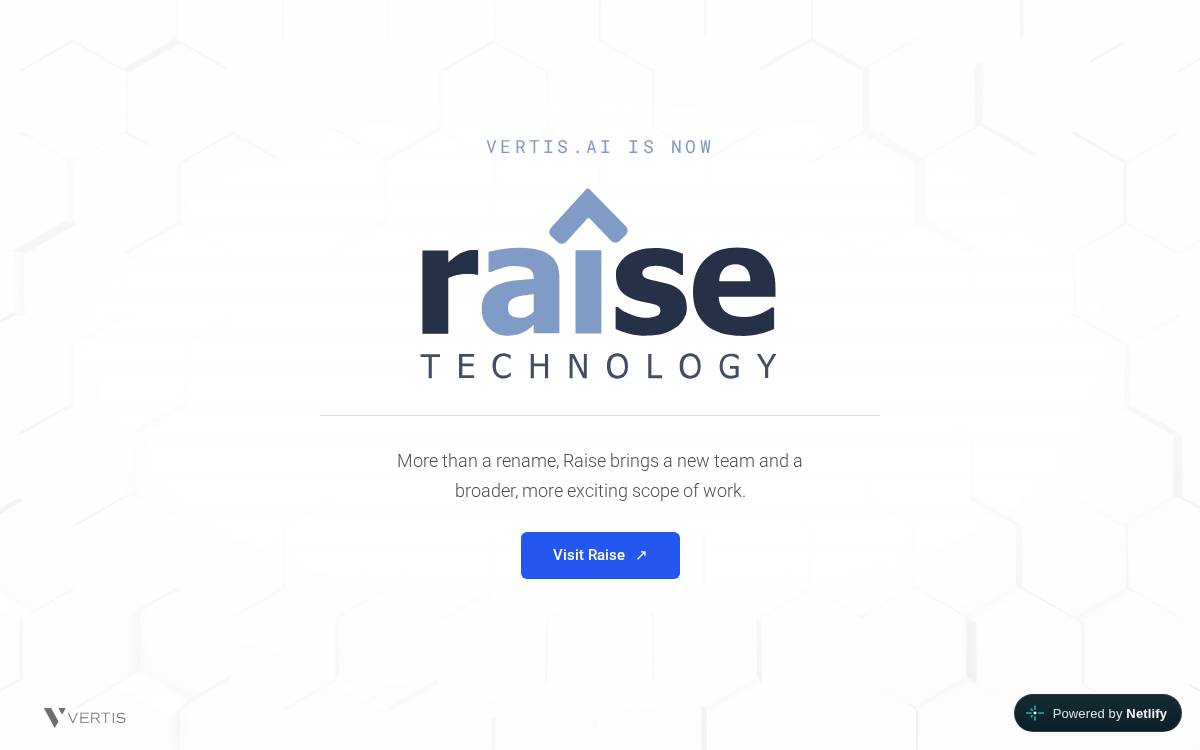 Vertis AI website preview