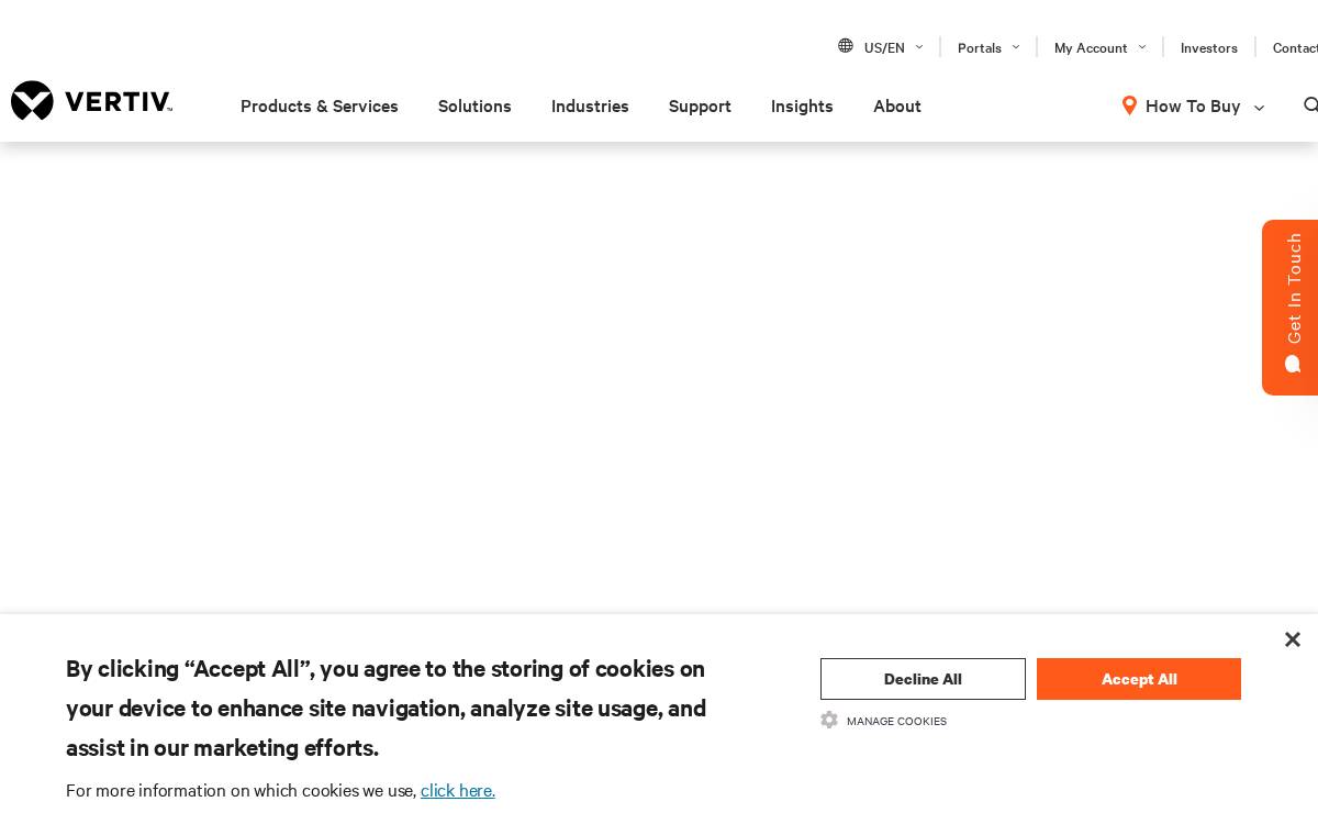 Vertiv website preview