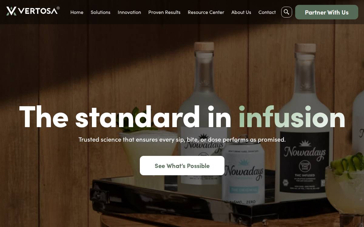 Vertosa website preview