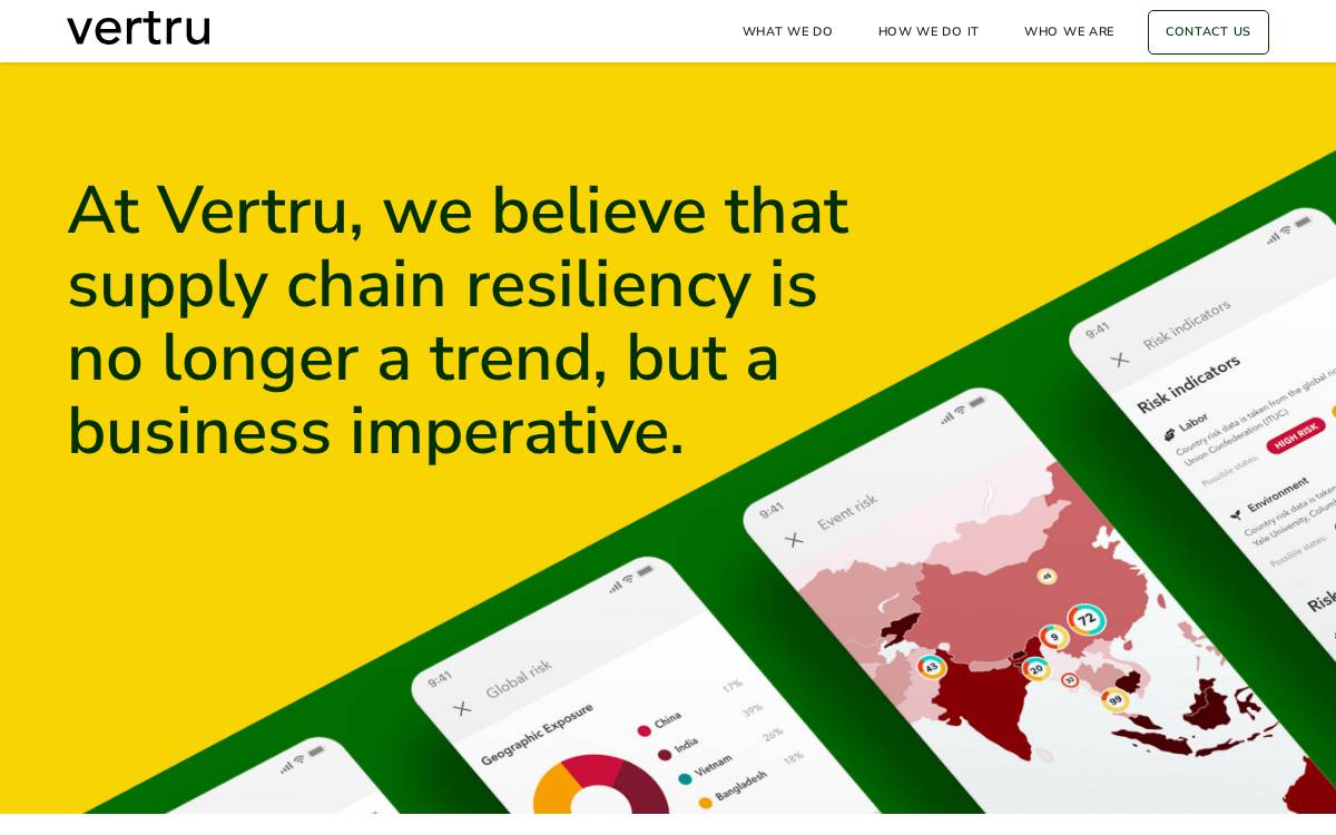 Vertru Technologies website preview
