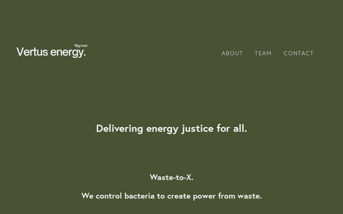 Vertus Energy website preview