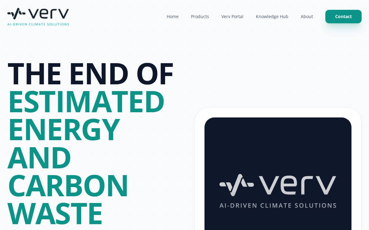 Verv website preview