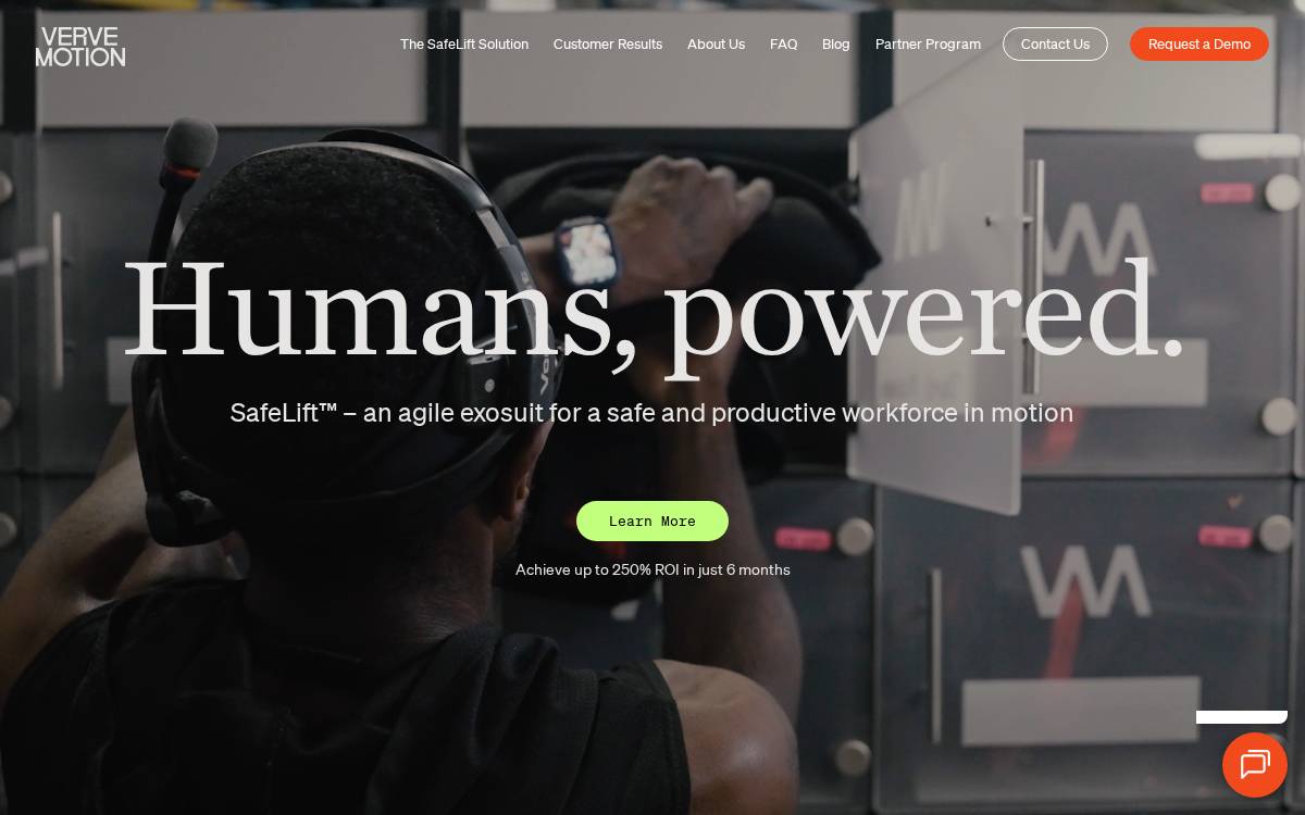 Verve Motion website preview