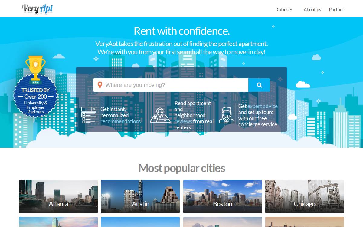 VeryApt website preview