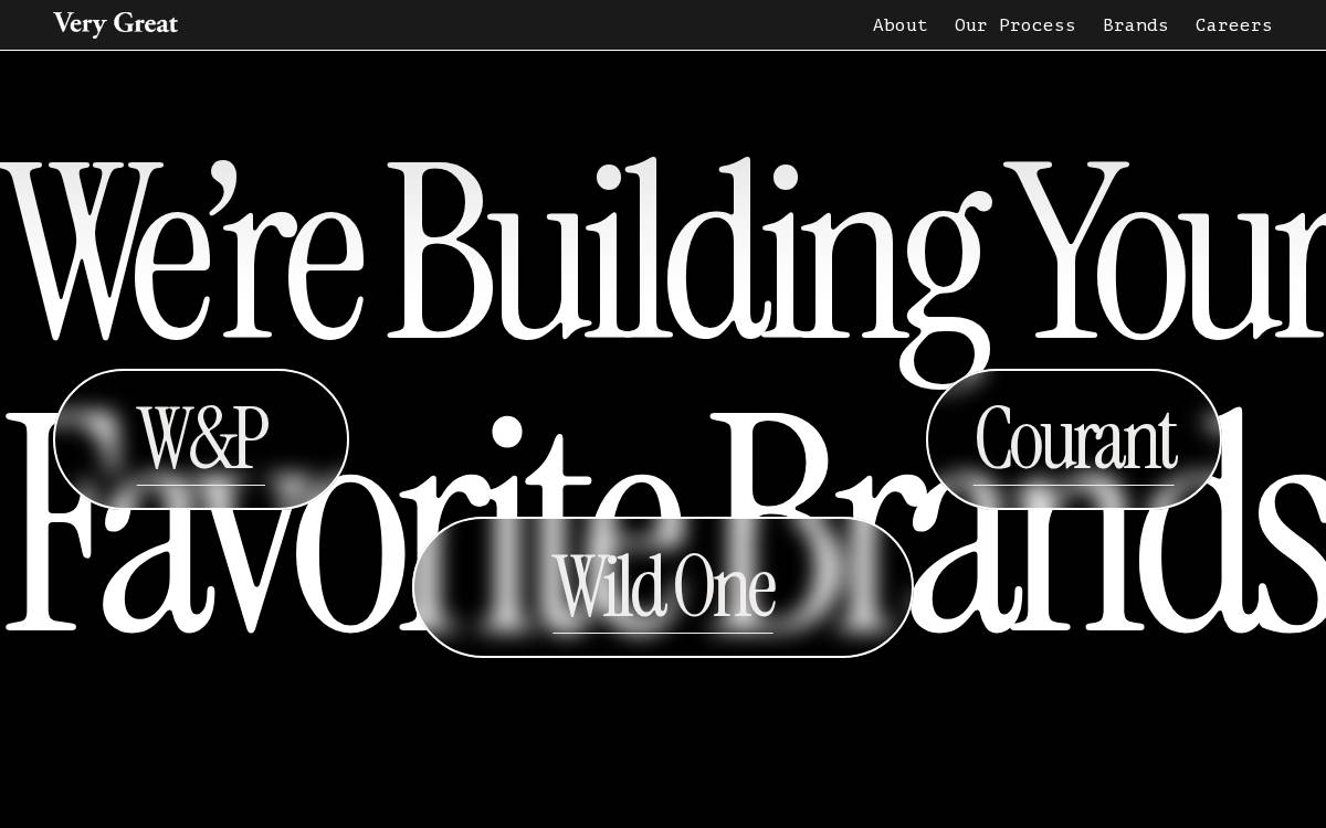Verygreat website preview