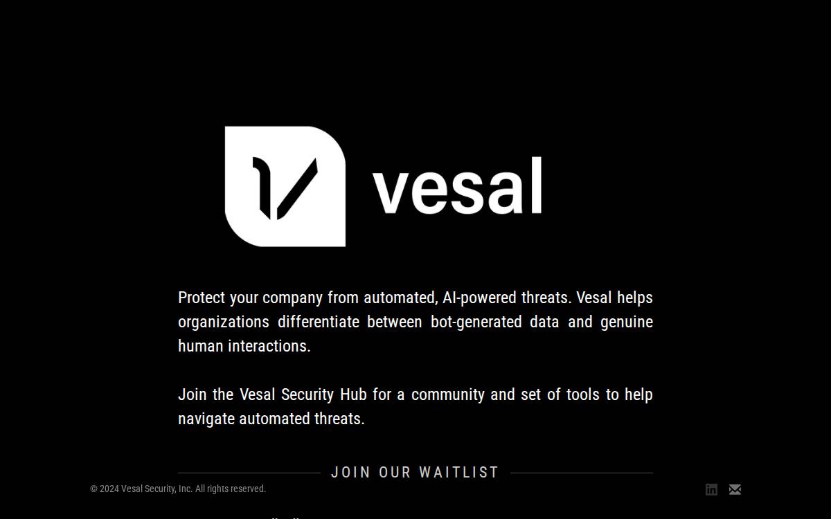 Vesal website preview