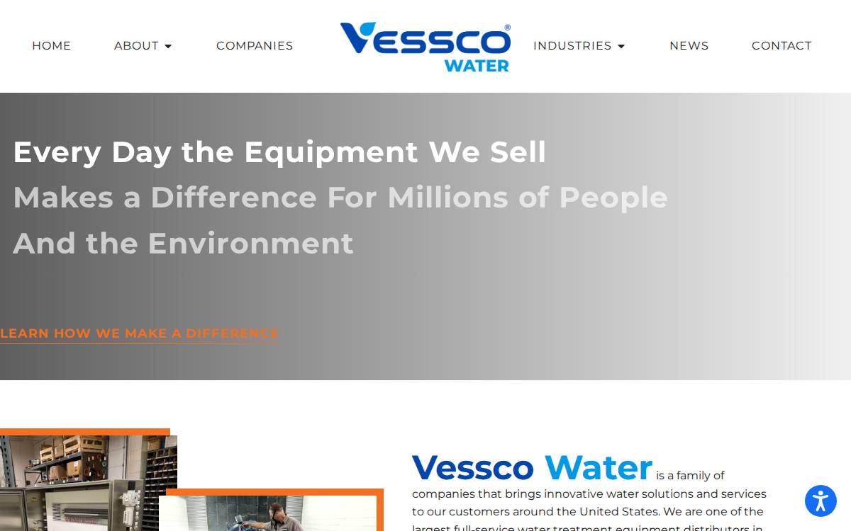 Vessco website preview