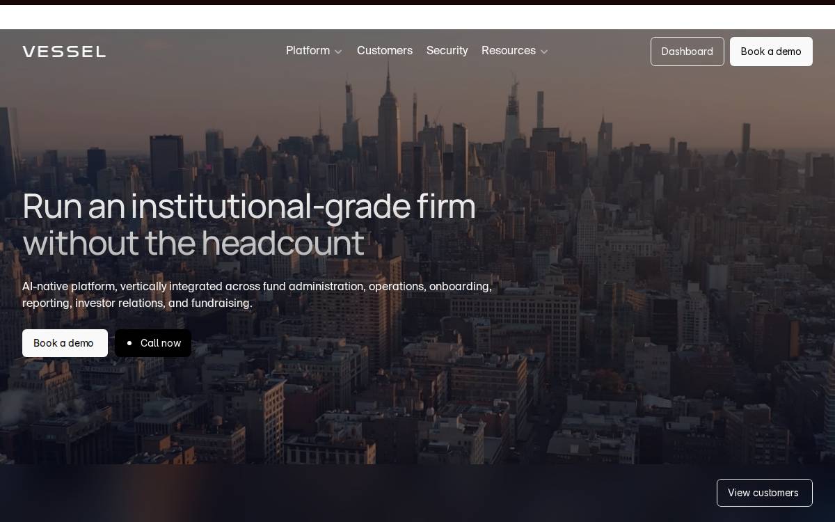 Vessel website preview