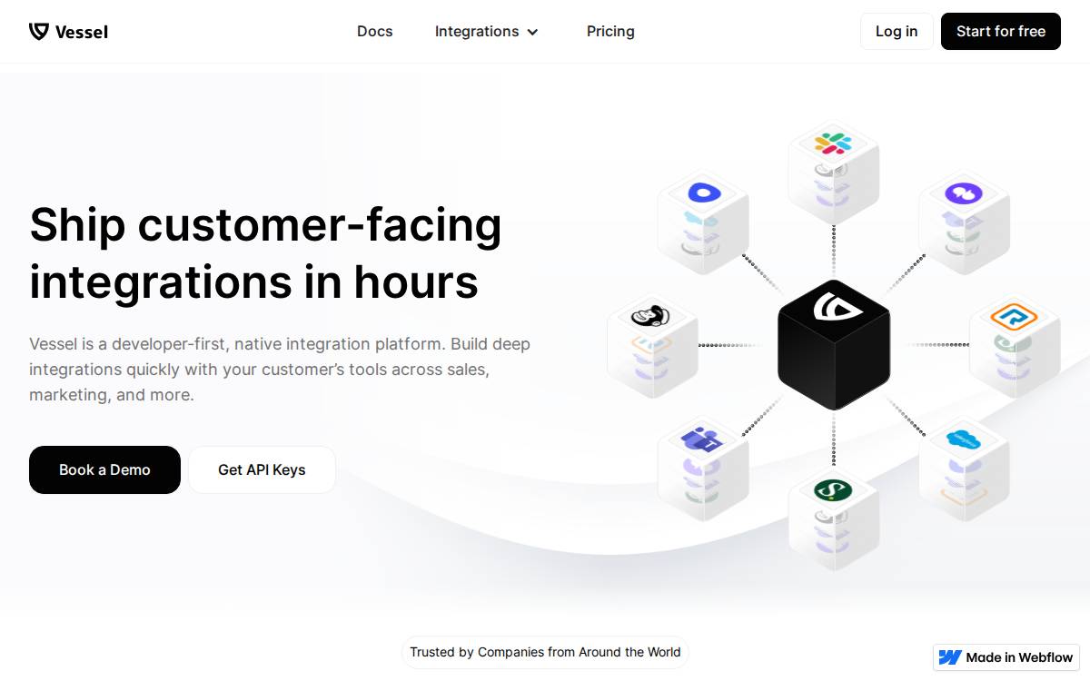 Vessel website preview