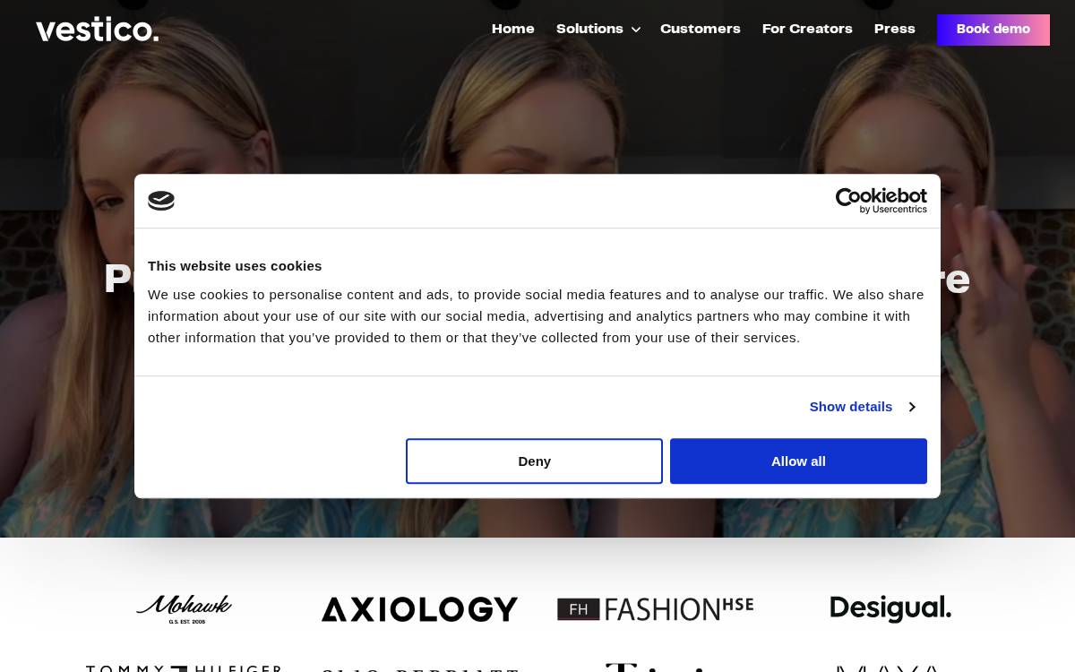 Vestico website preview