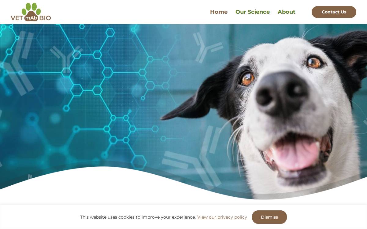 Vetmab Biosciences website preview