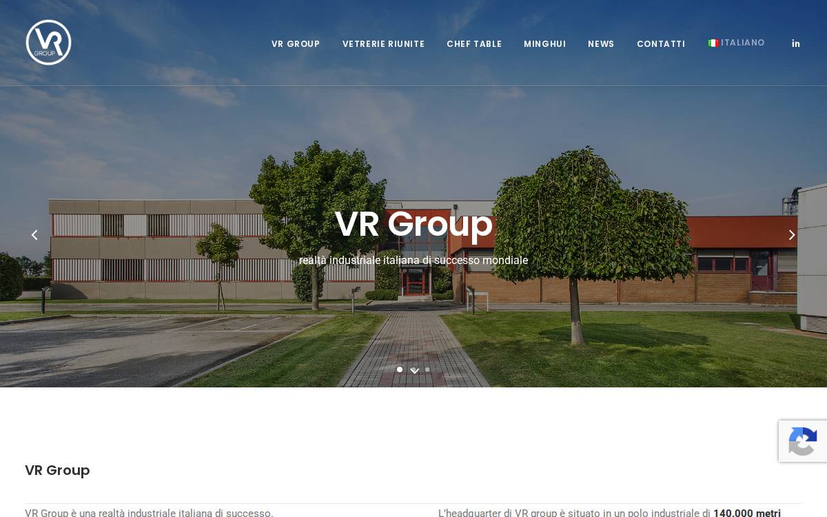 Vetrerie Riunite website preview