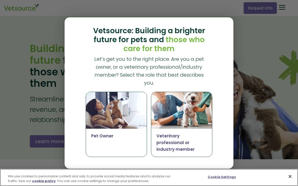 Vetsource website preview
