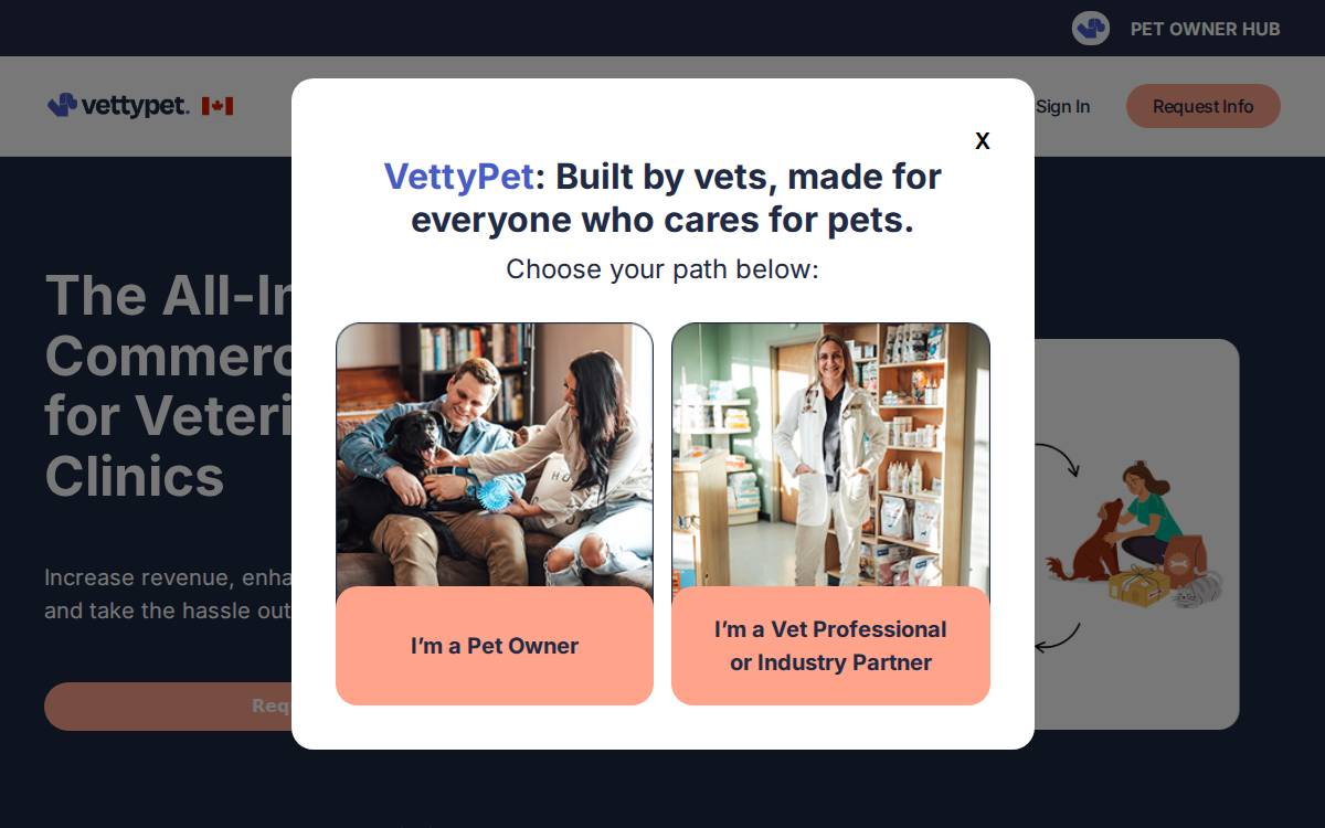 VettyPet website preview