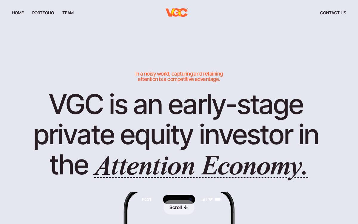 VGC Partners website preview