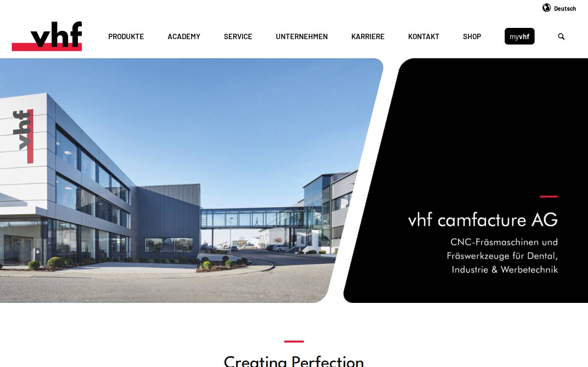 vhf website preview