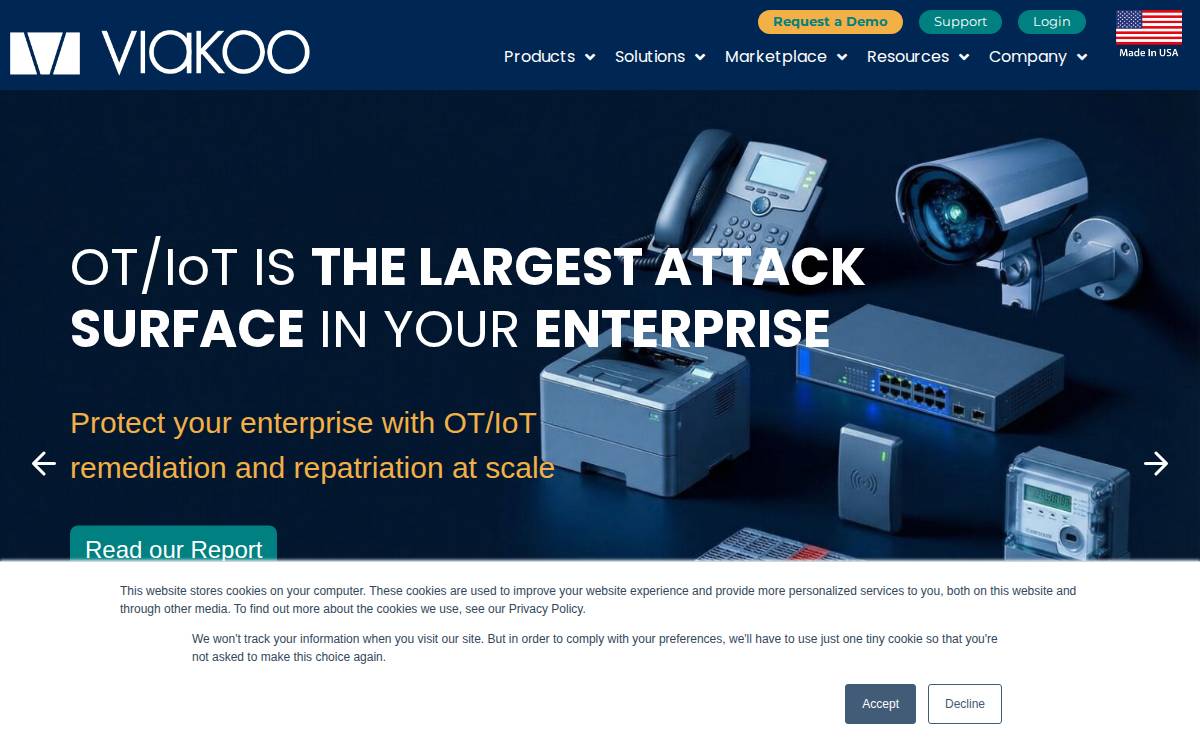 Viakoo website preview