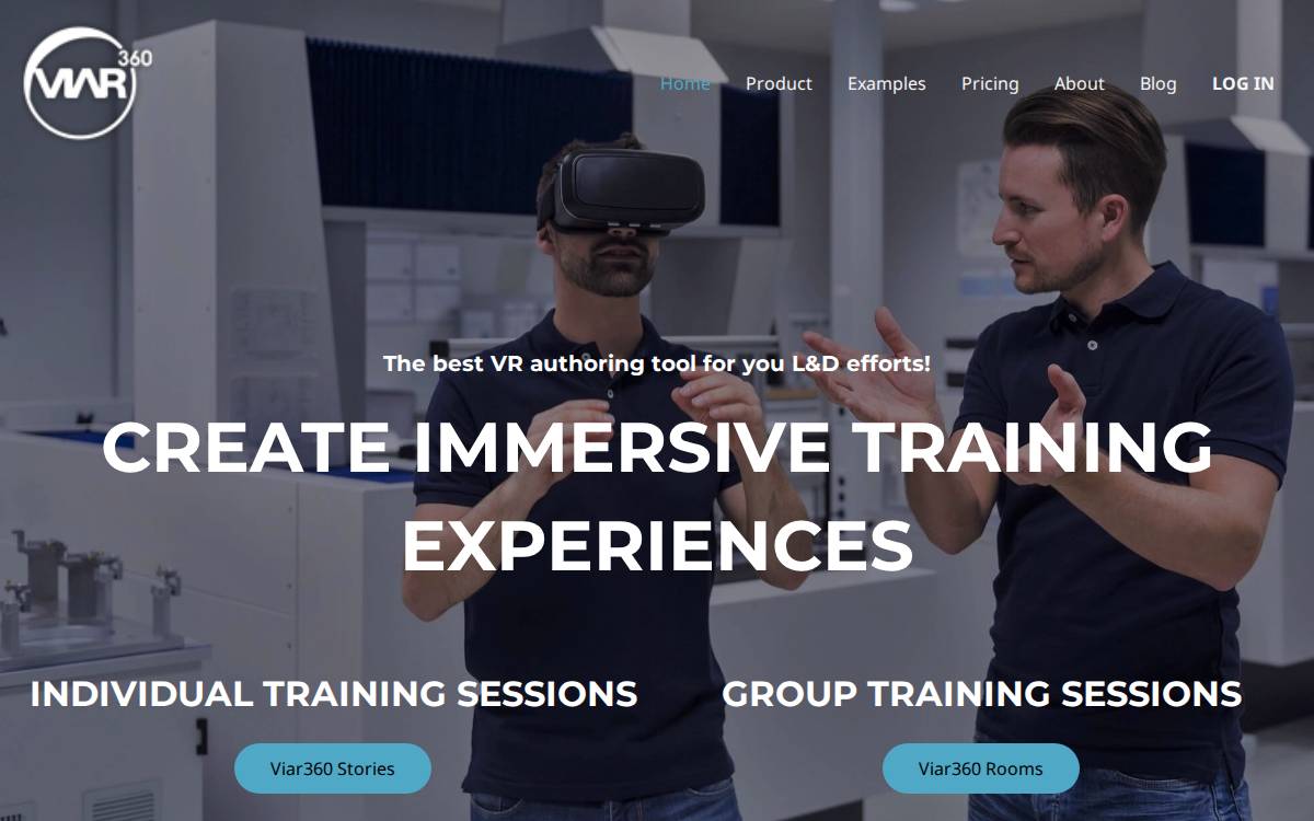 VIAR website preview