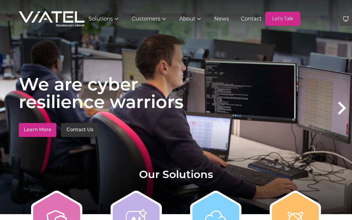 Viatel website preview