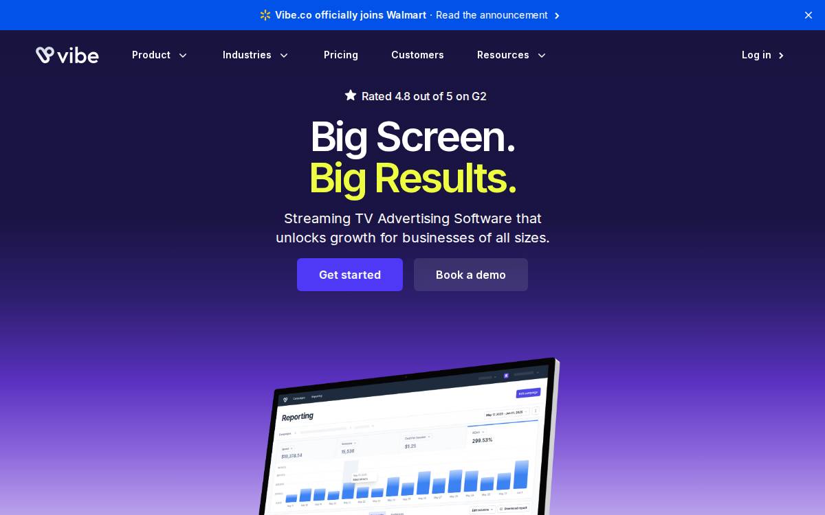 Vibe website preview