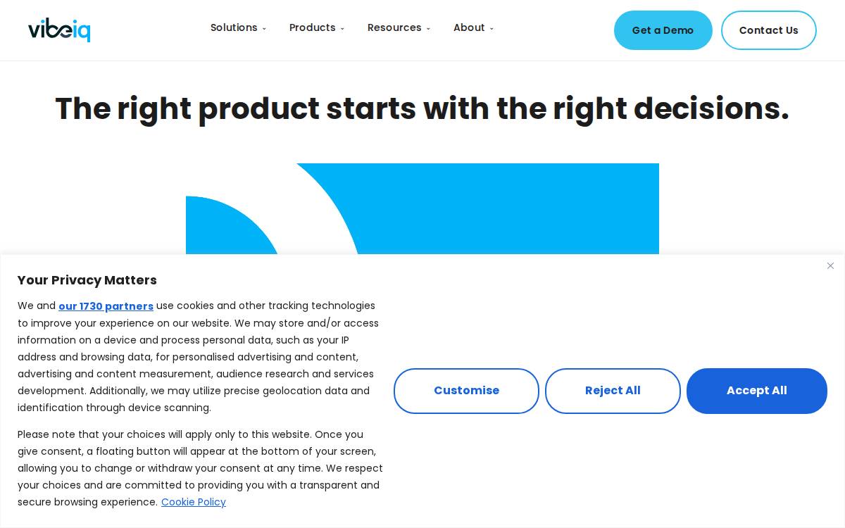 VibeIQ website preview