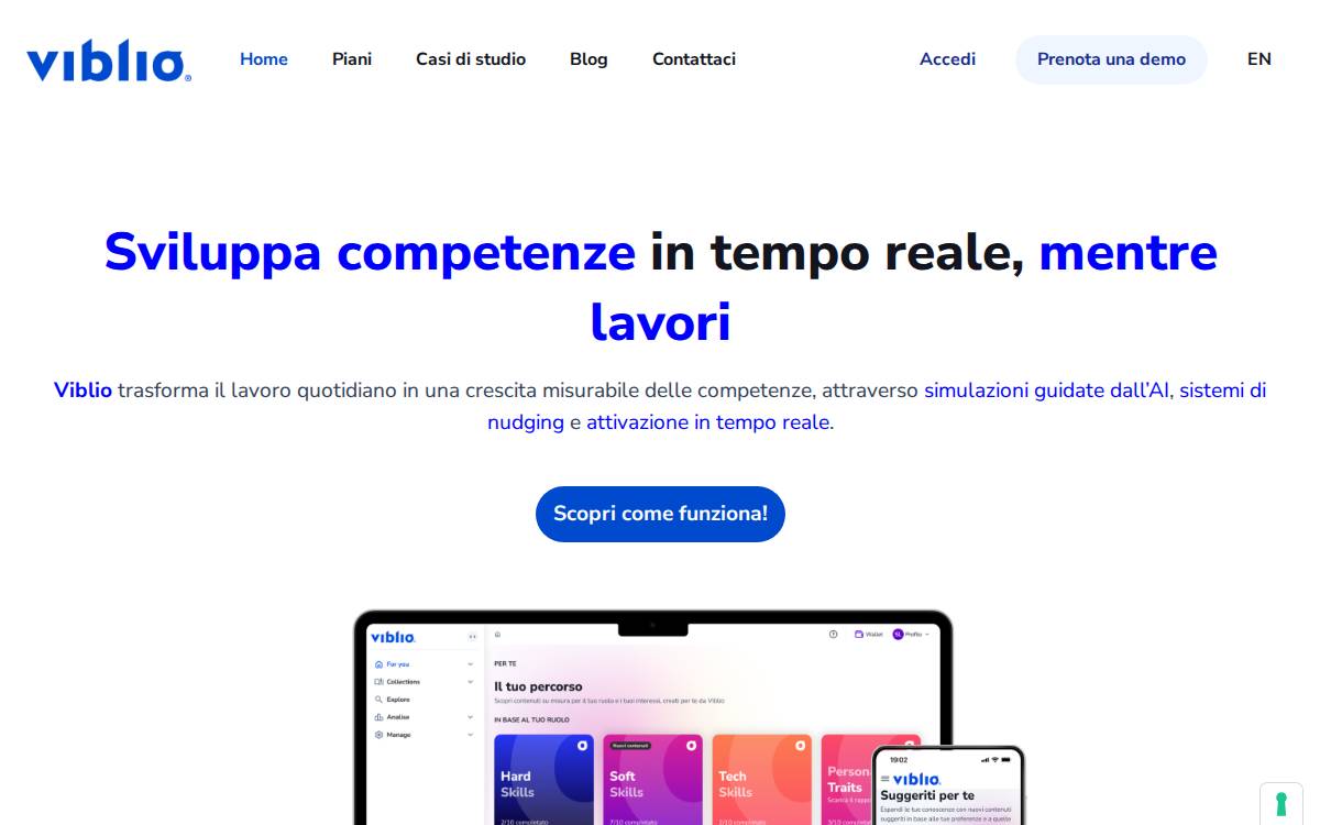 Viblio website preview