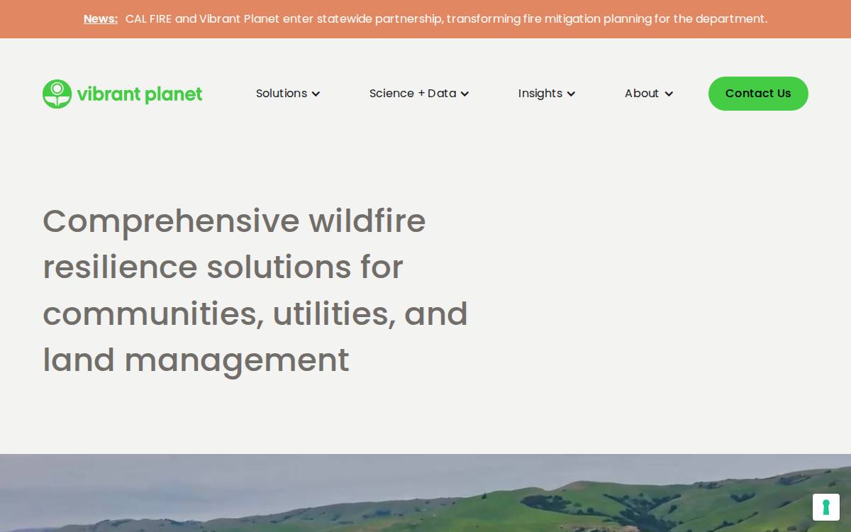 Vibrant Planet website preview