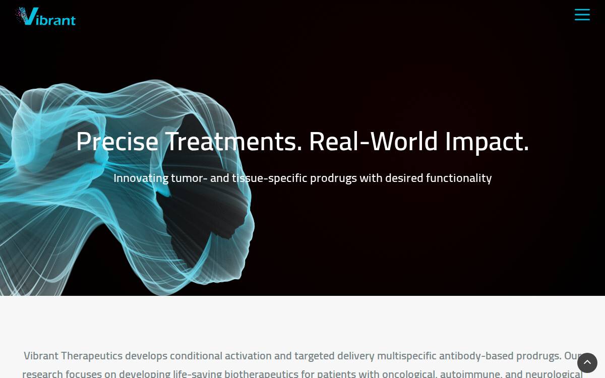 Vibrant Therapeutics website preview