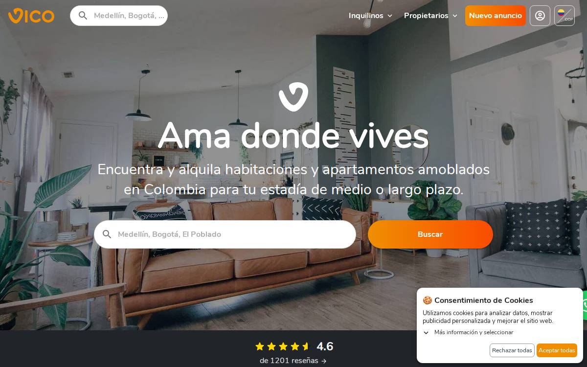 Vico website preview