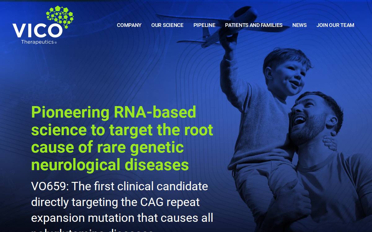 Vico Therapeutics website preview