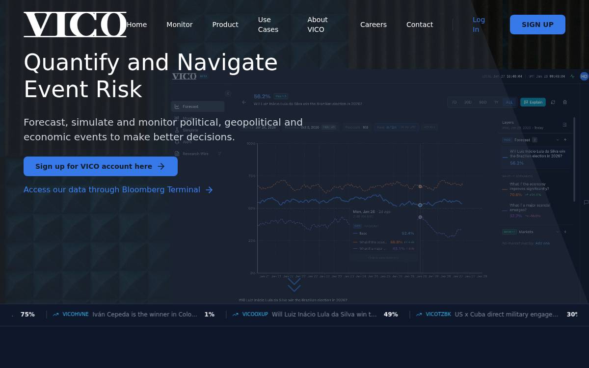 Vico website preview