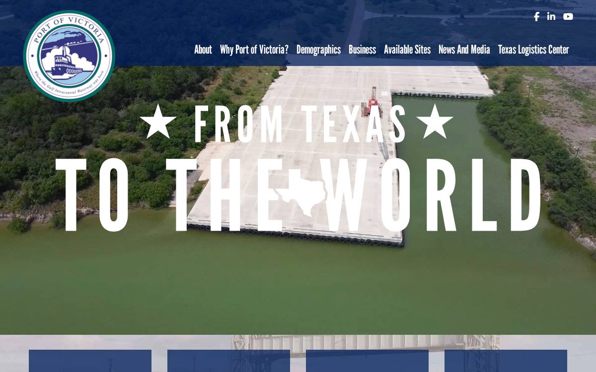 Victoria County Navigation District website preview