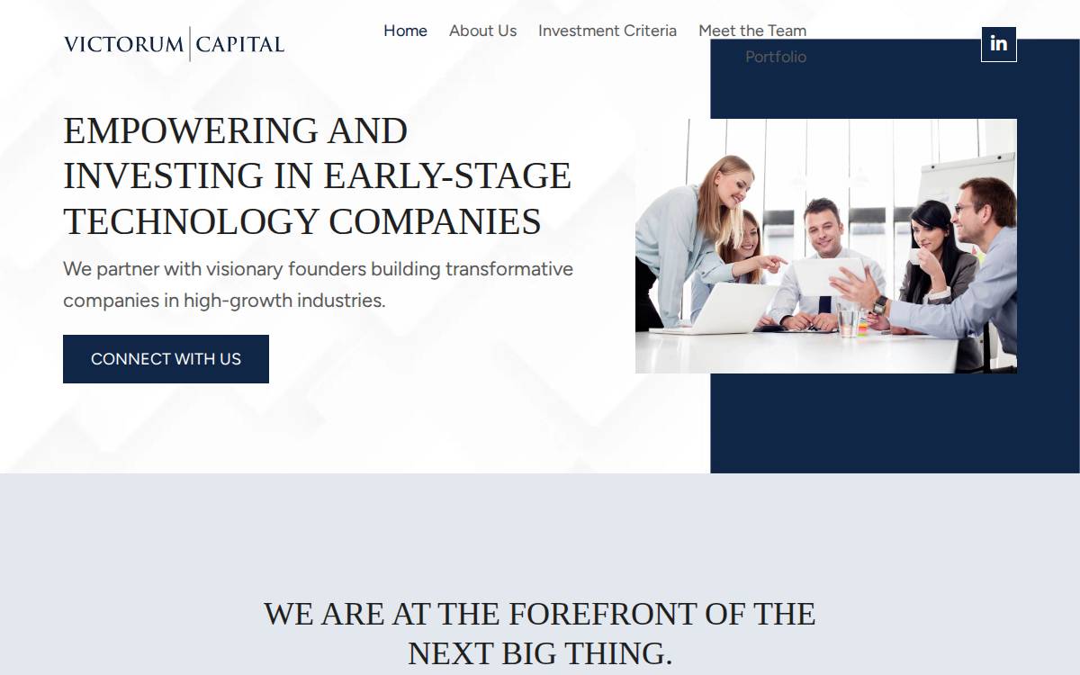 Victorum Capital, website preview