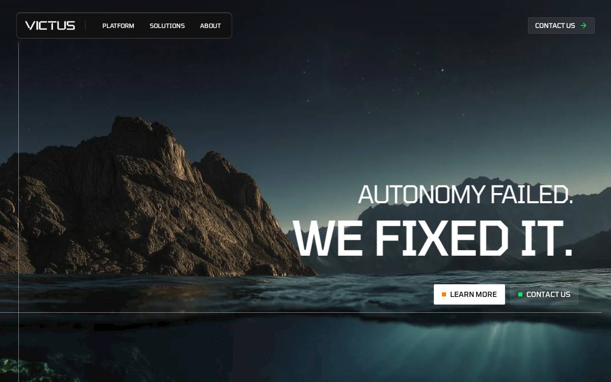 VICTUS Technologies website preview